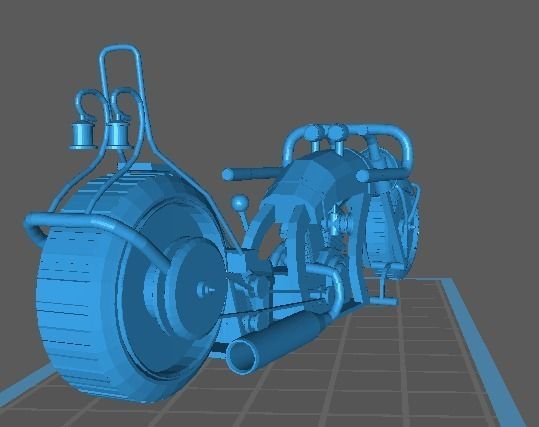 Motorcycle Custom 1 to 24 scale 3D print model_2