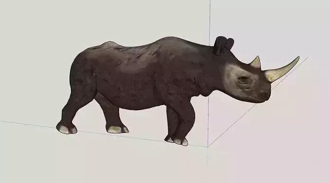 Rhino rhinoceros Free 3D print model