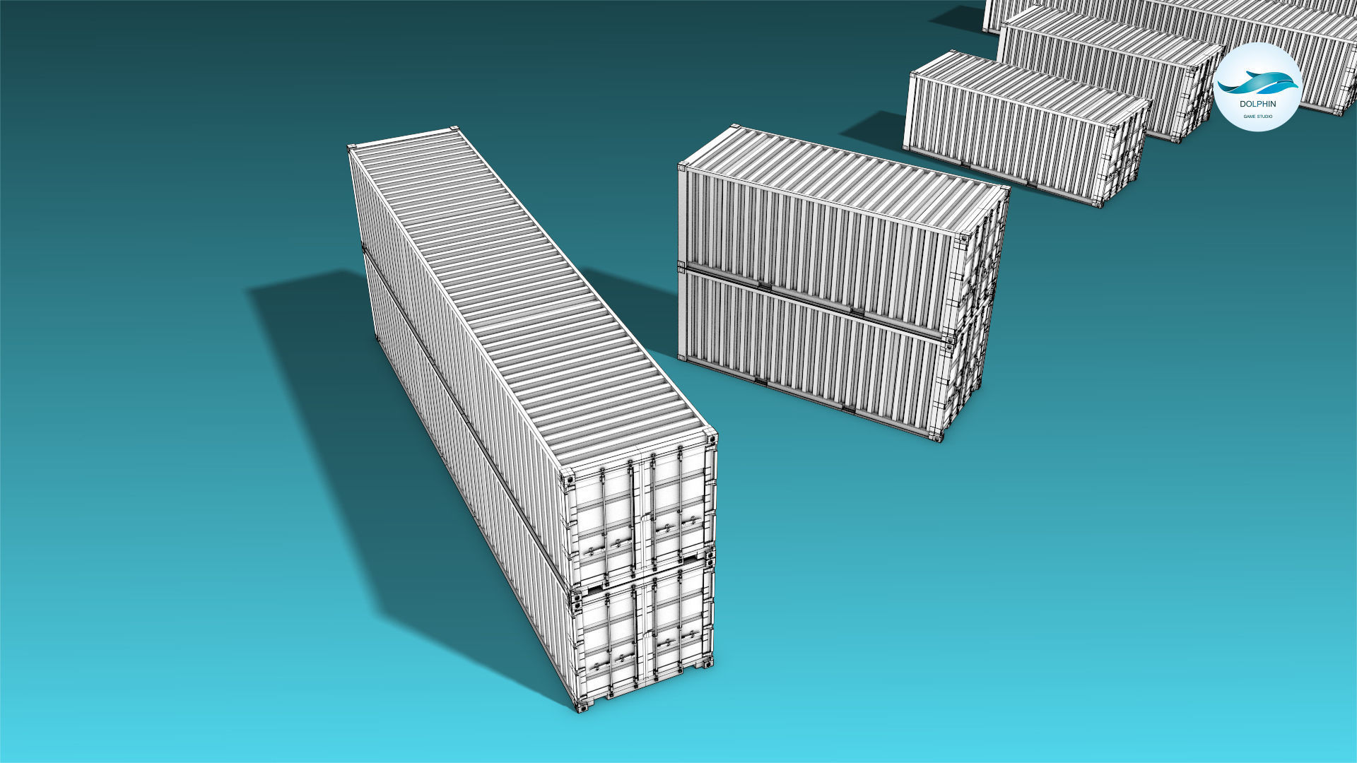 Shipping Container 04 Low-poly 3D model_14