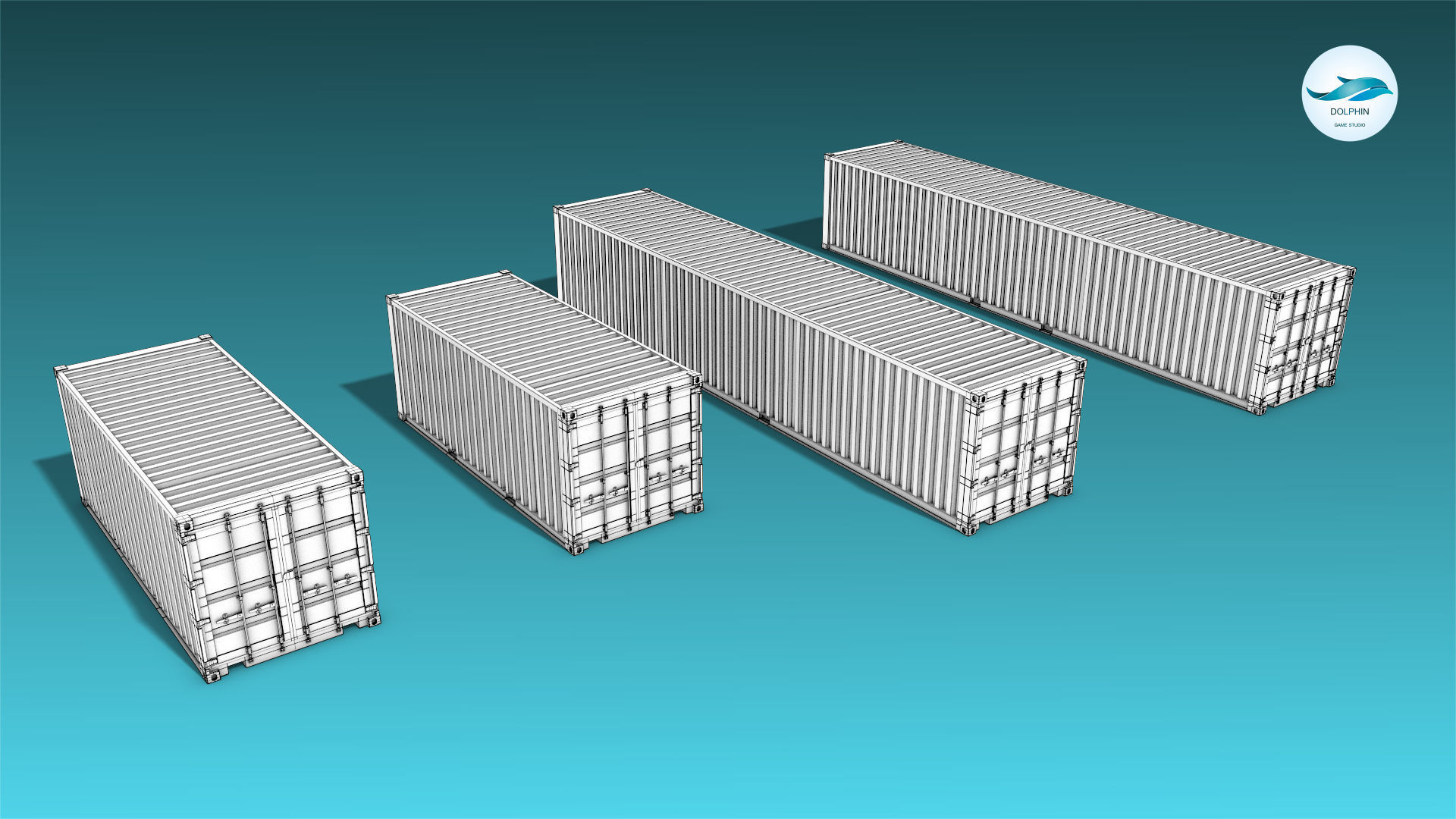 Shipping Container 04 Low-poly 3D model_18