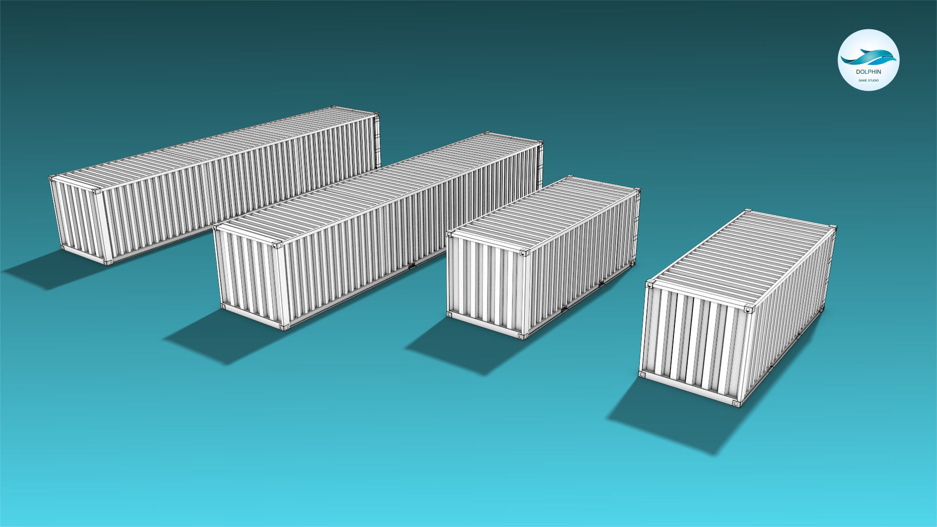 Shipping Container 04 Low-poly 3D model_19
