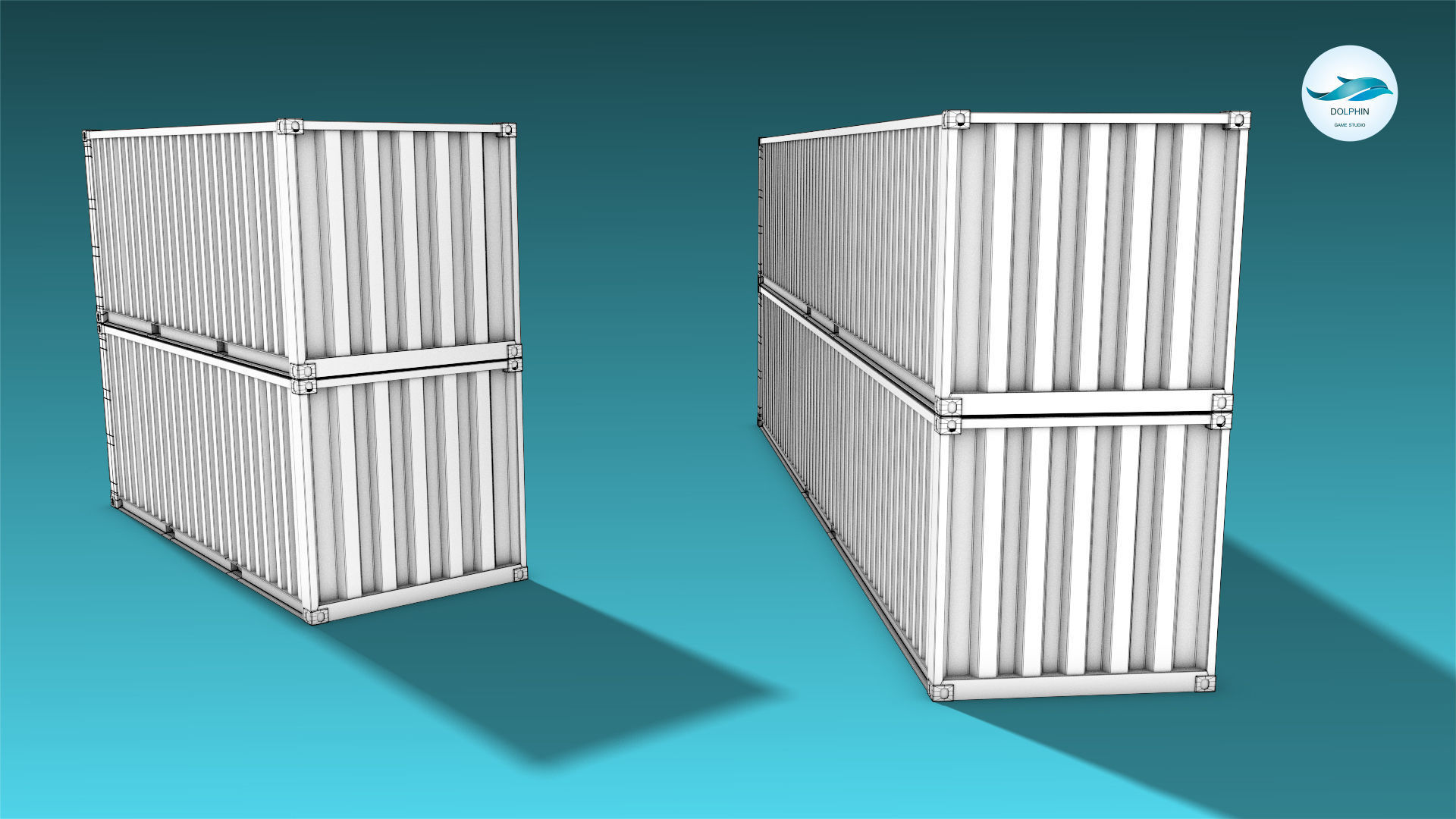Shipping Container 04 Low-poly 3D model_15
