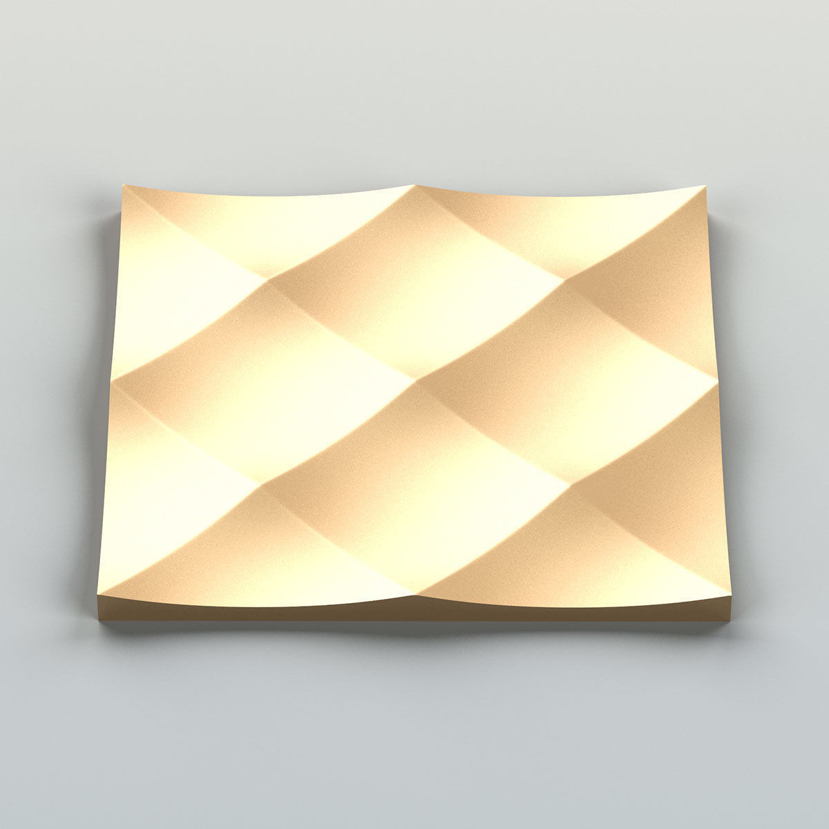 Wall panel 021 3D model_4