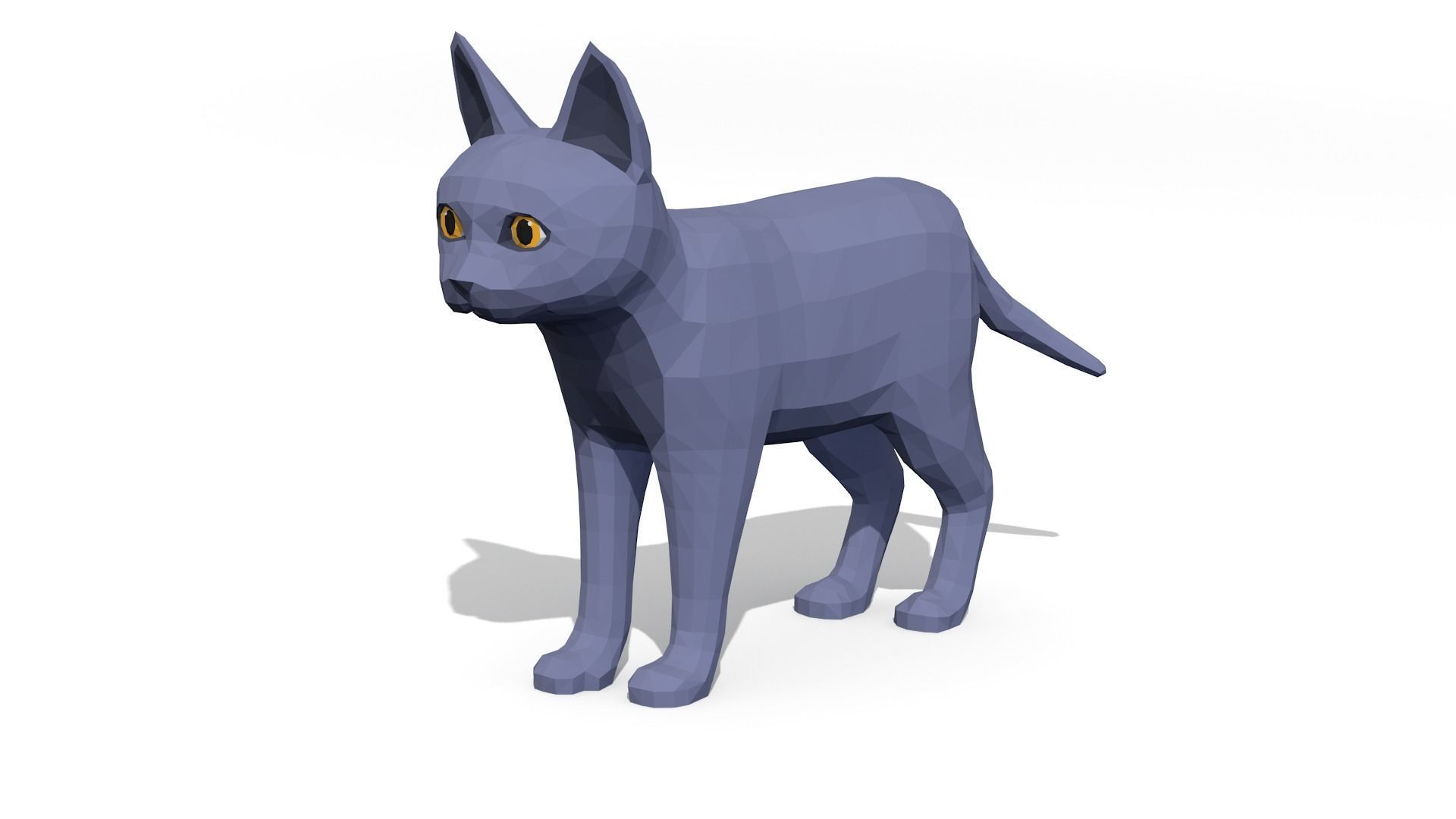 LowPoly Kittens Pack Low-poly 3D model_16