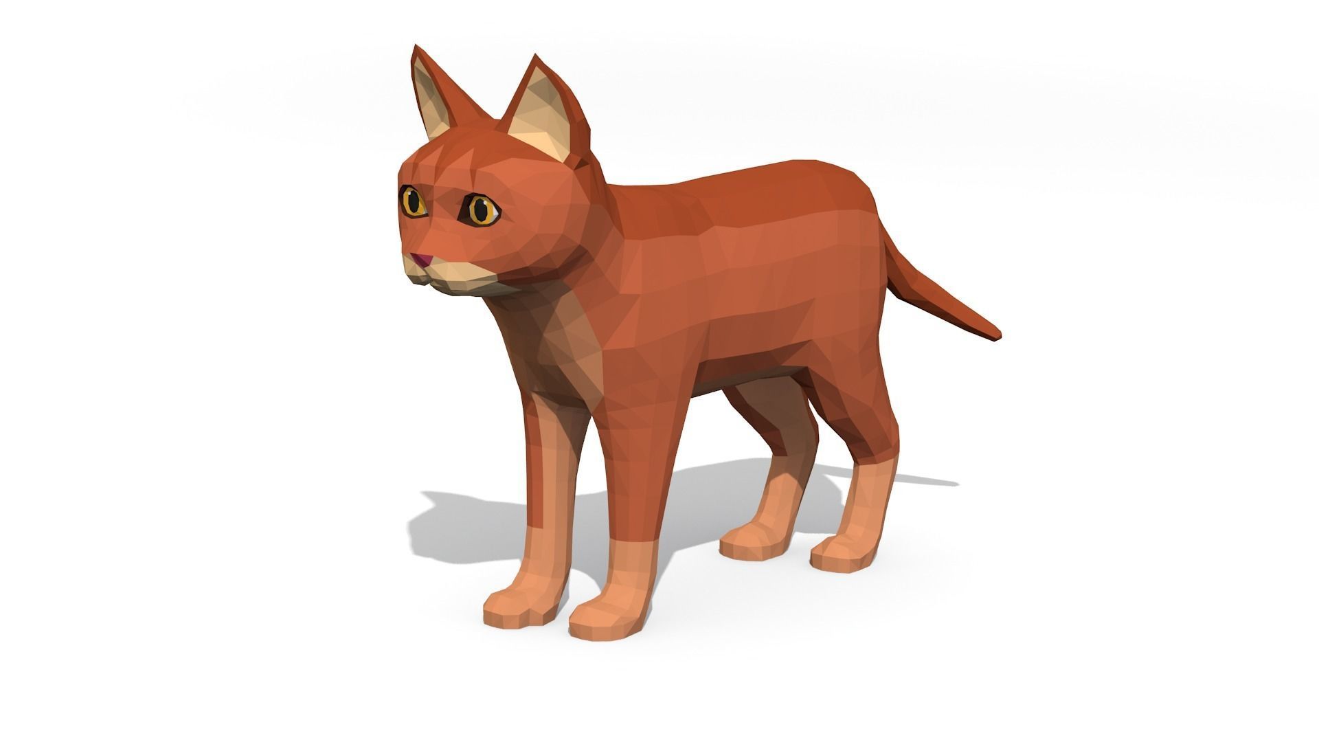 LowPoly Kittens Pack Low-poly 3D model_15