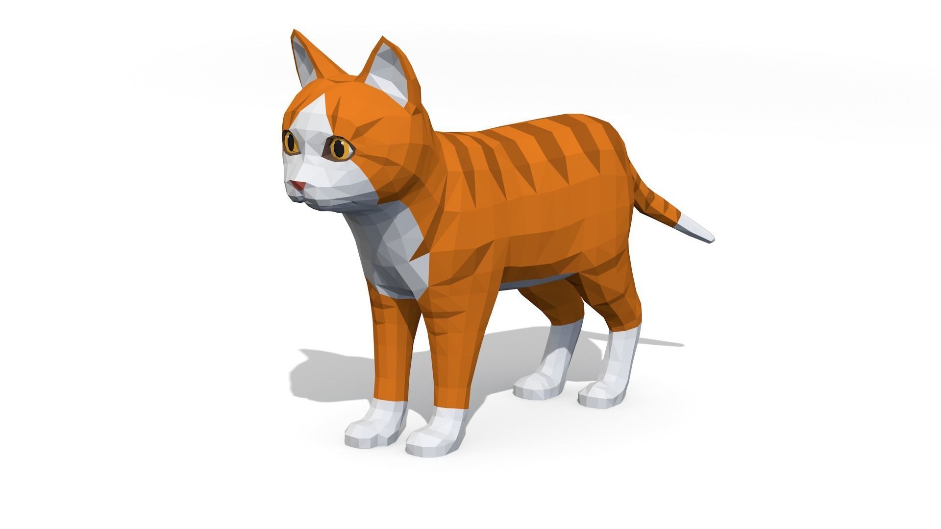 LowPoly Kittens Pack Low-poly 3D model_4
