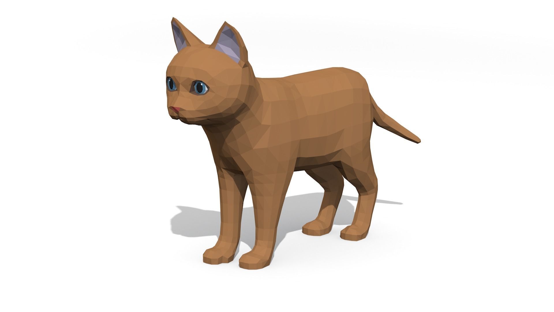 LowPoly Kittens Pack Low-poly 3D model_17