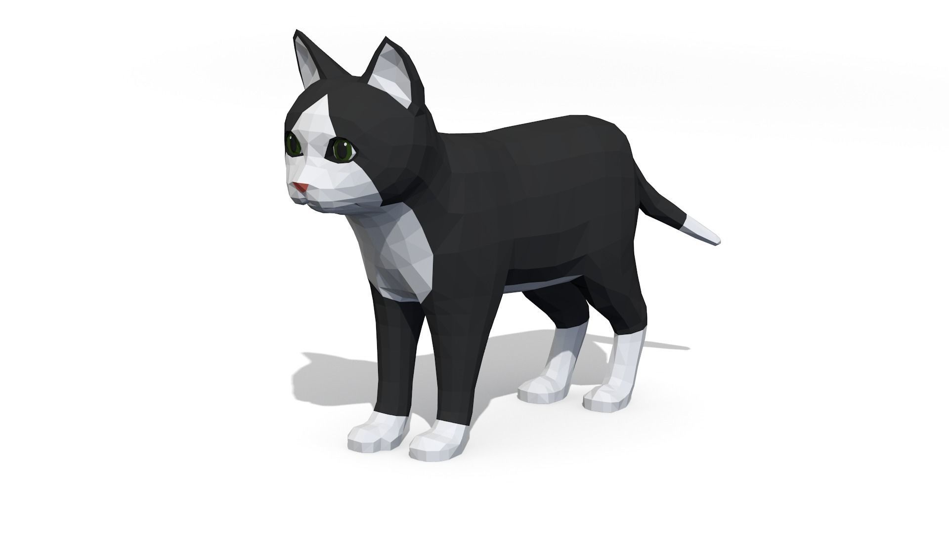 LowPoly Kittens Pack Low-poly 3D model_14