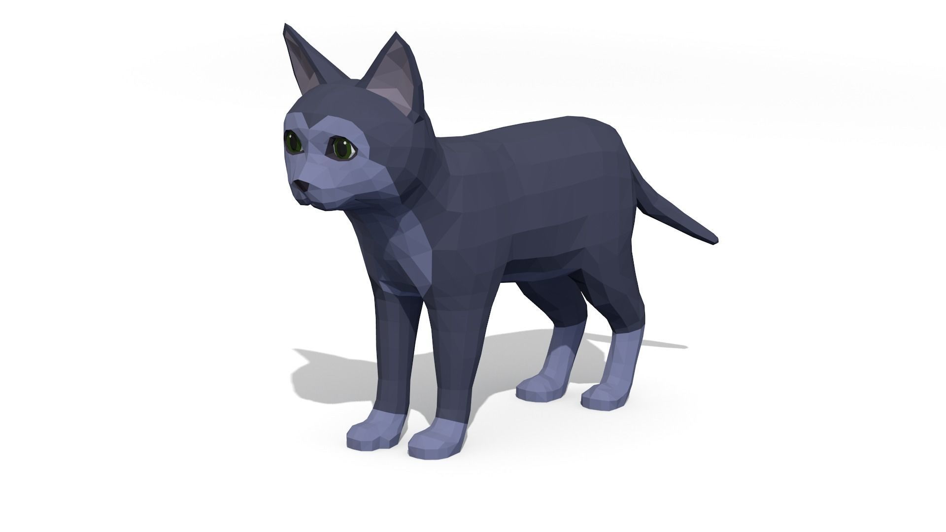 LowPoly Kittens Pack Low-poly 3D model_20