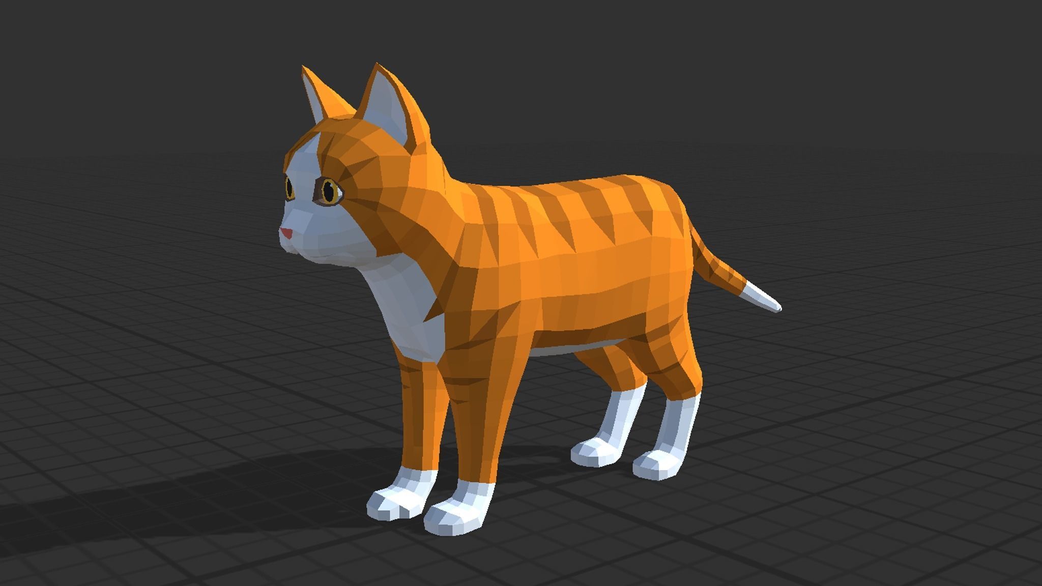 LowPoly Kittens Pack Low-poly 3D model_2