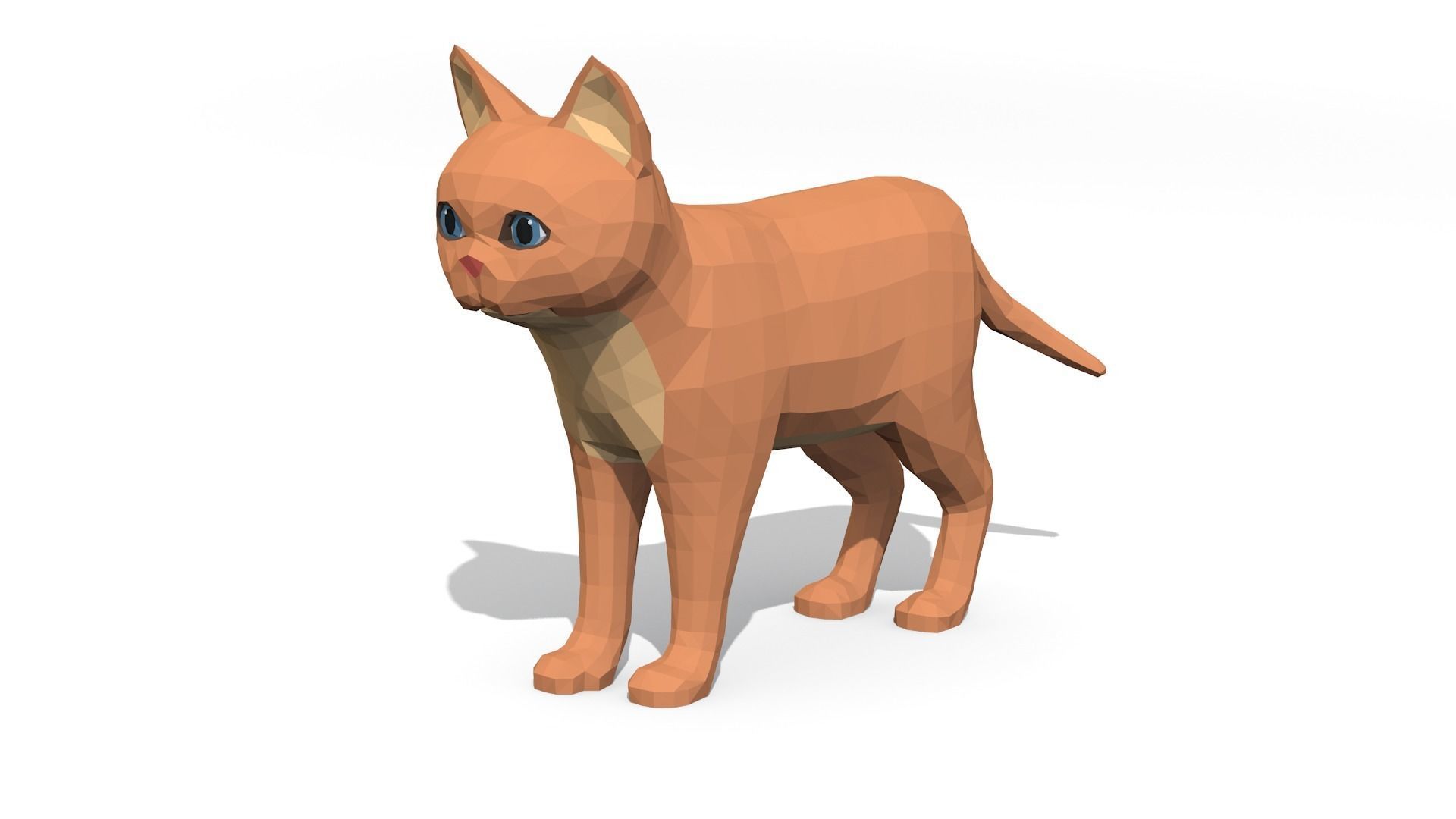 LowPoly Kittens Pack Low-poly 3D model_8
