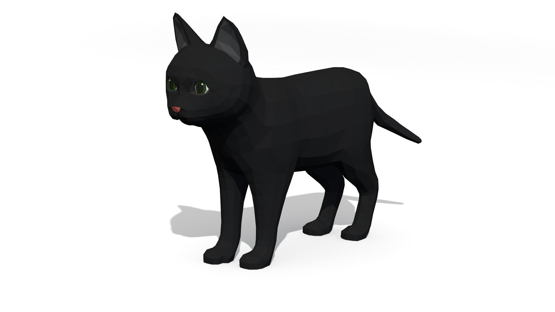 LowPoly Kittens Pack Low-poly 3D model_9