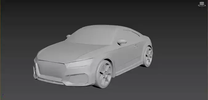 Audi TT 2020 on a small scale