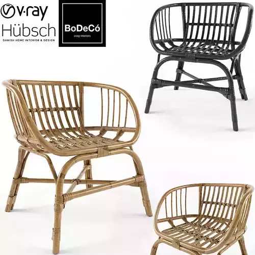 HUBSCH RATTAN CHAIR bodeco