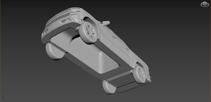 Chevrolet Silverado 2020 on a small scale 3D print model 3
