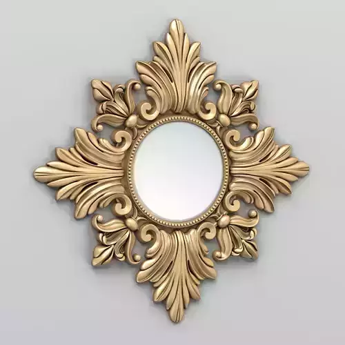 Rectangle mirror frame 014 3D model