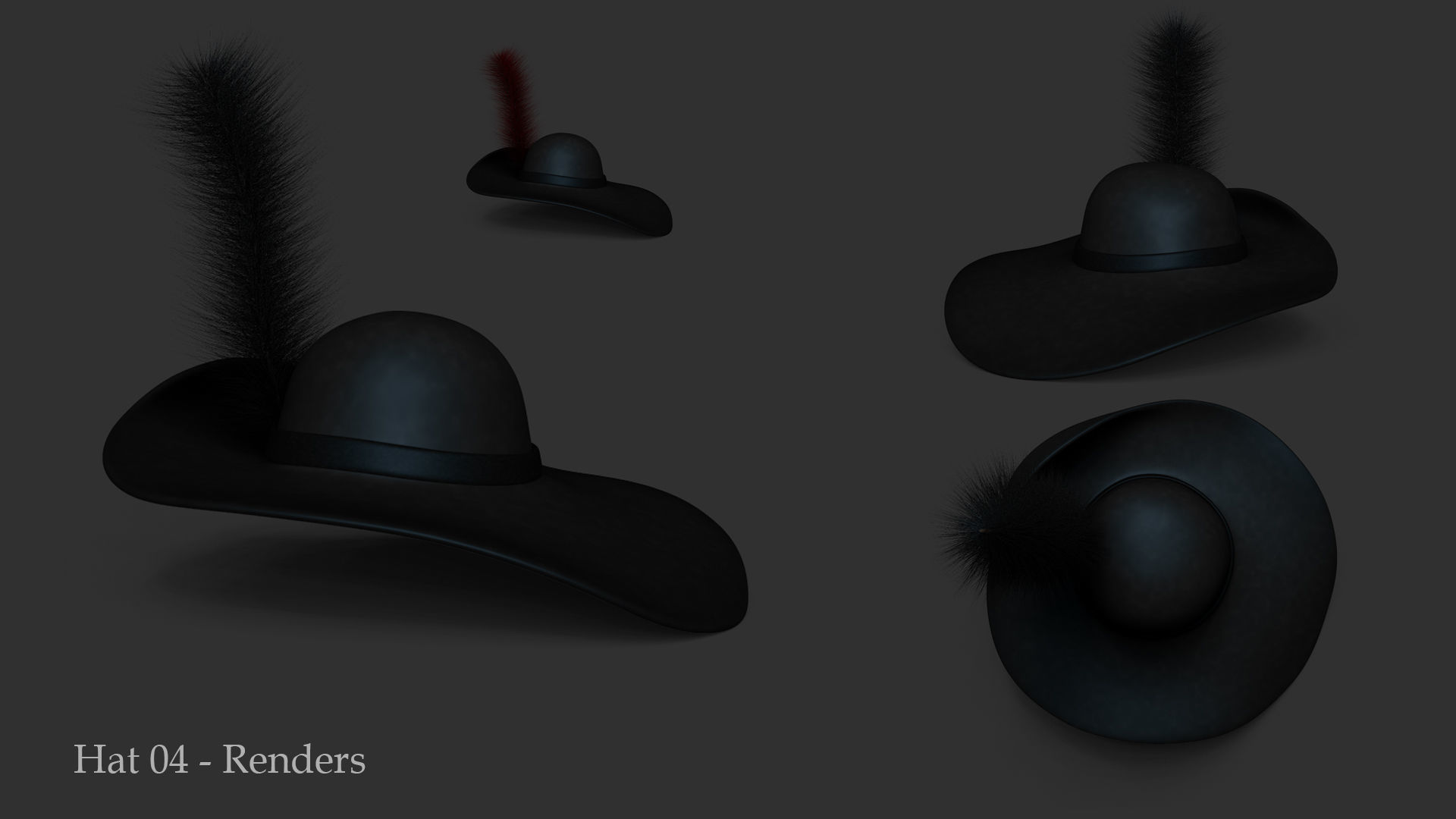 05 Pirate Hat Pack - Asset - With a Bonus  Low-poly 3D model_5