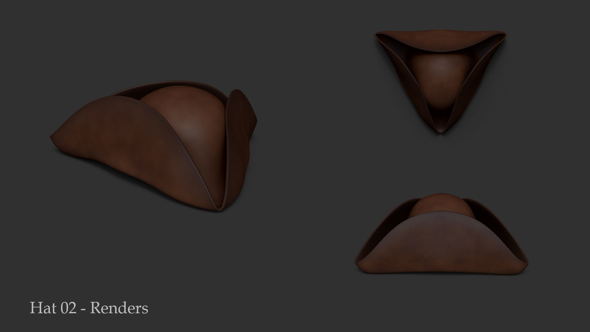 05 Pirate Hat Pack - Asset - With a Bonus  Low-poly 3D model_3