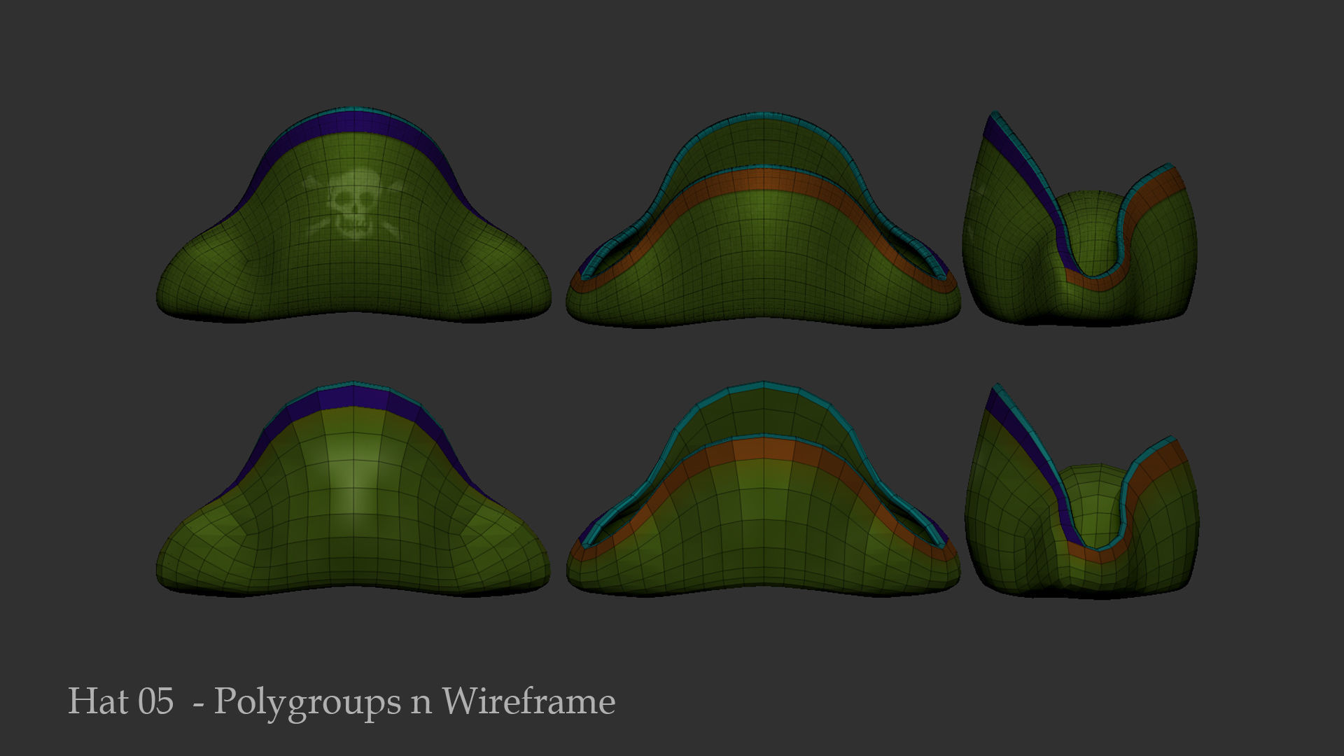05 Pirate Hat Pack - Asset - With a Bonus  Low-poly 3D model_12