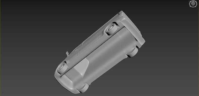 Mercedes-Benz Sprinter 2020 on a small scale 3D print model 3