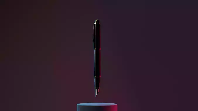 fountain pen 3D model