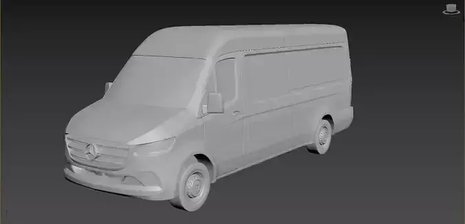 Mercedes-Benz Sprinter 2020 High roof on a small scale
