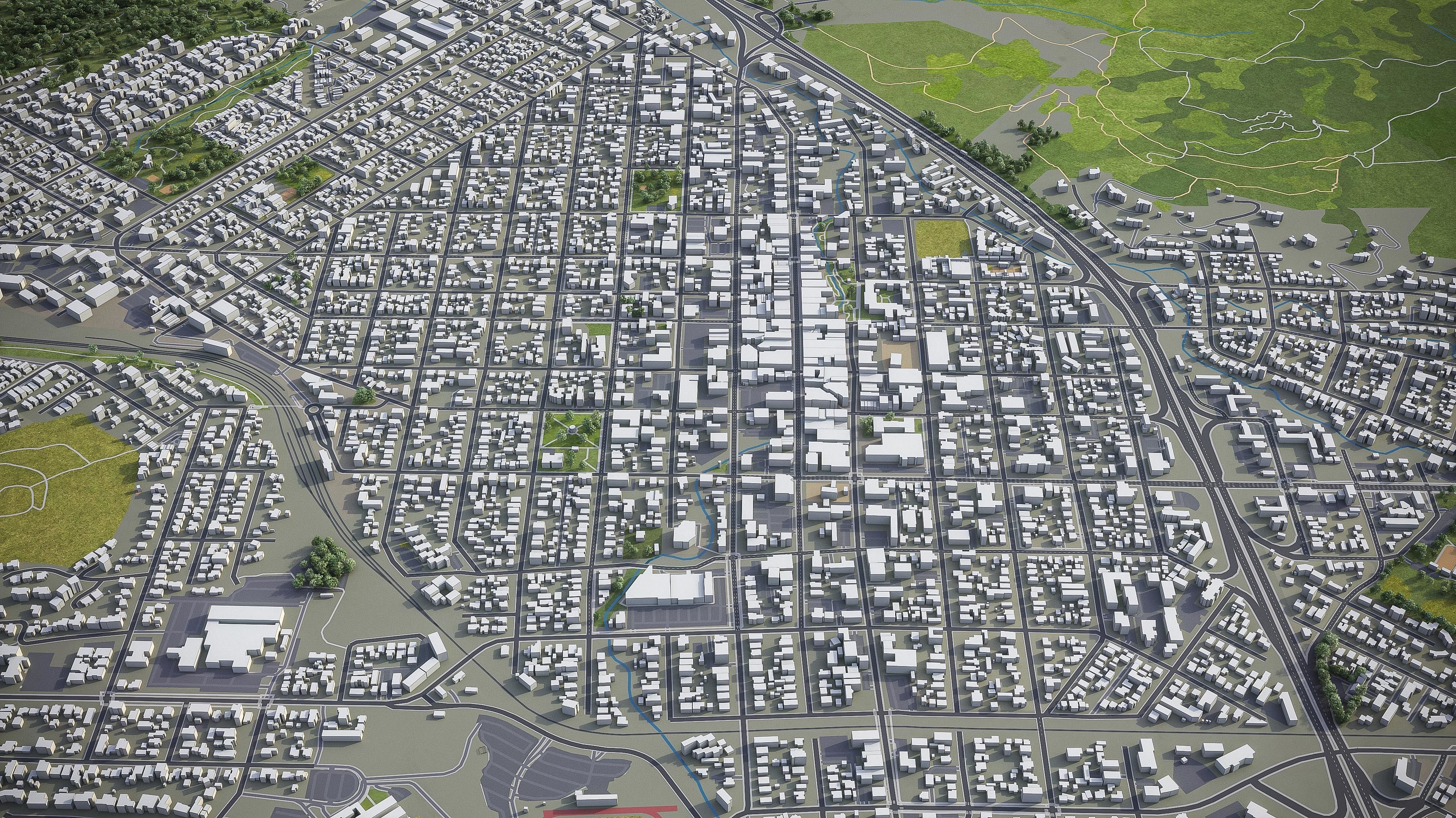 San Luis Obispo  Low-poly 3D model_4