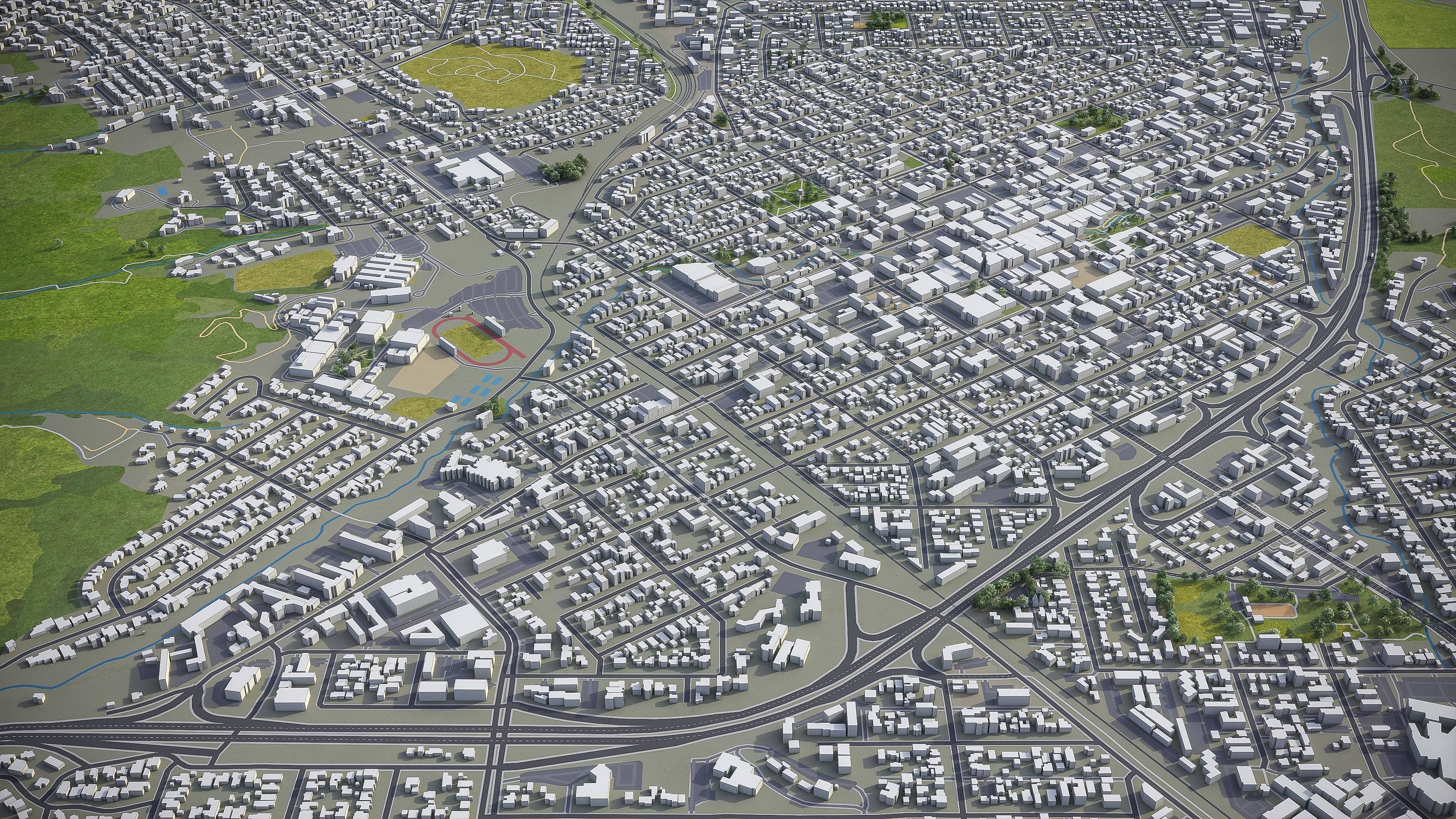 San Luis Obispo  Low-poly 3D model_7