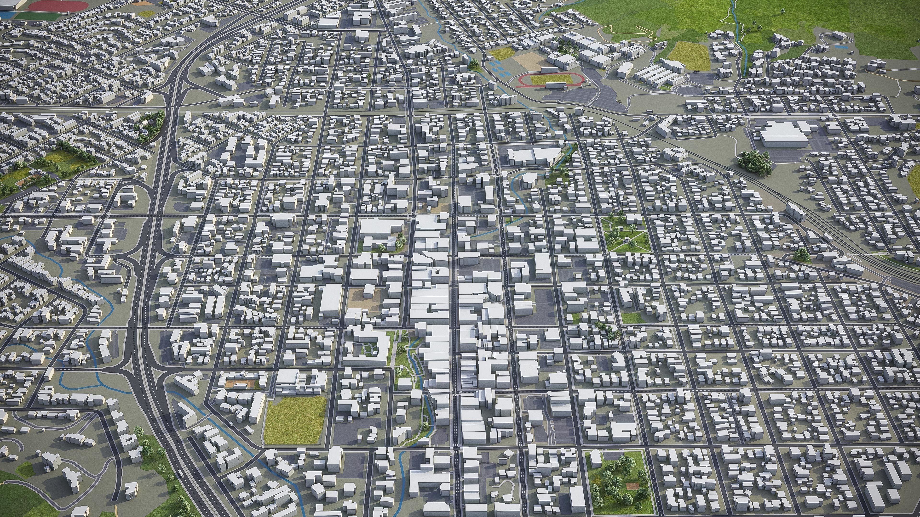 San Luis Obispo  Low-poly 3D model_5