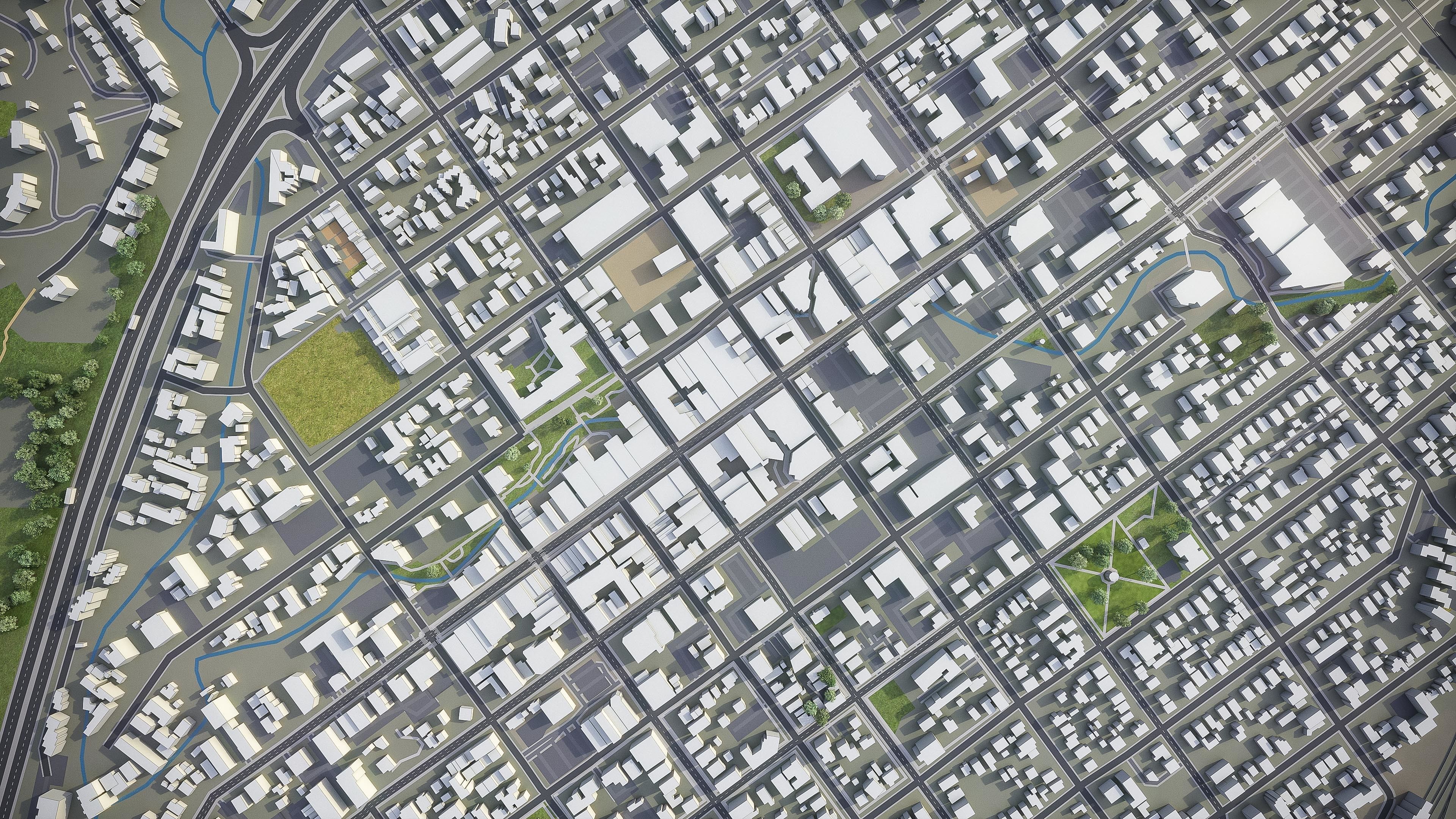 San Luis Obispo  Low-poly 3D model_8