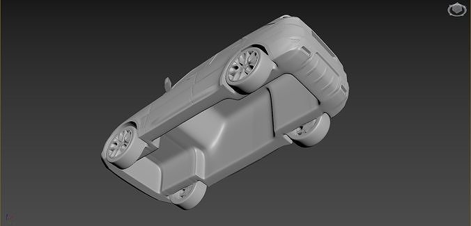 Range Rover Sport 2020 on a small scale 3D print model 3