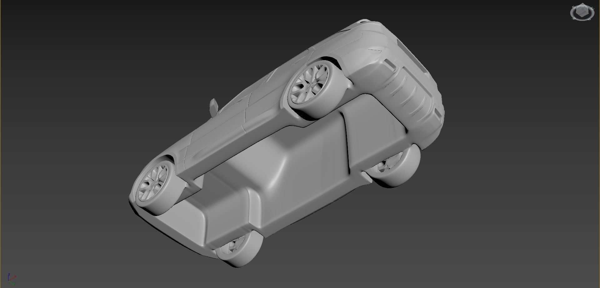 Range Rover Sport 2020 on a small scale 3D print model_2