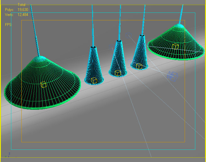 TOM DIXON CONE PENDANT LIGHT 3D model_6