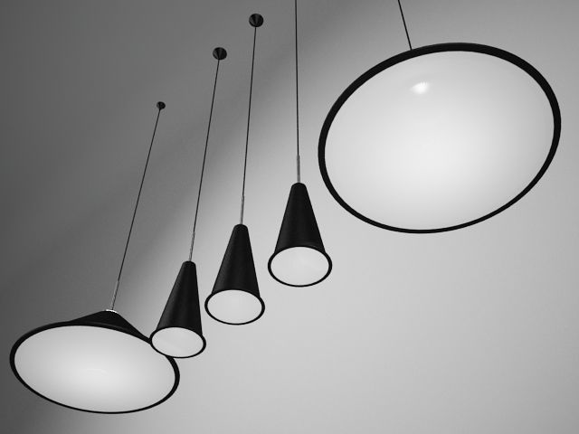 TOM DIXON CONE PENDANT LIGHT 3D model_1