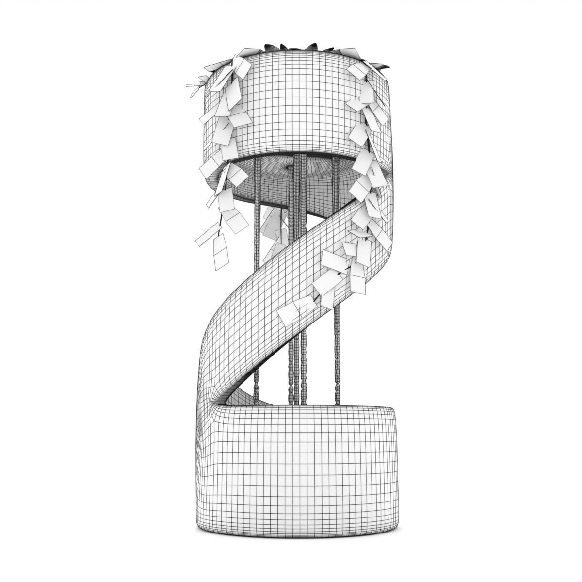 Water Fountain - Spiral 3D model_8