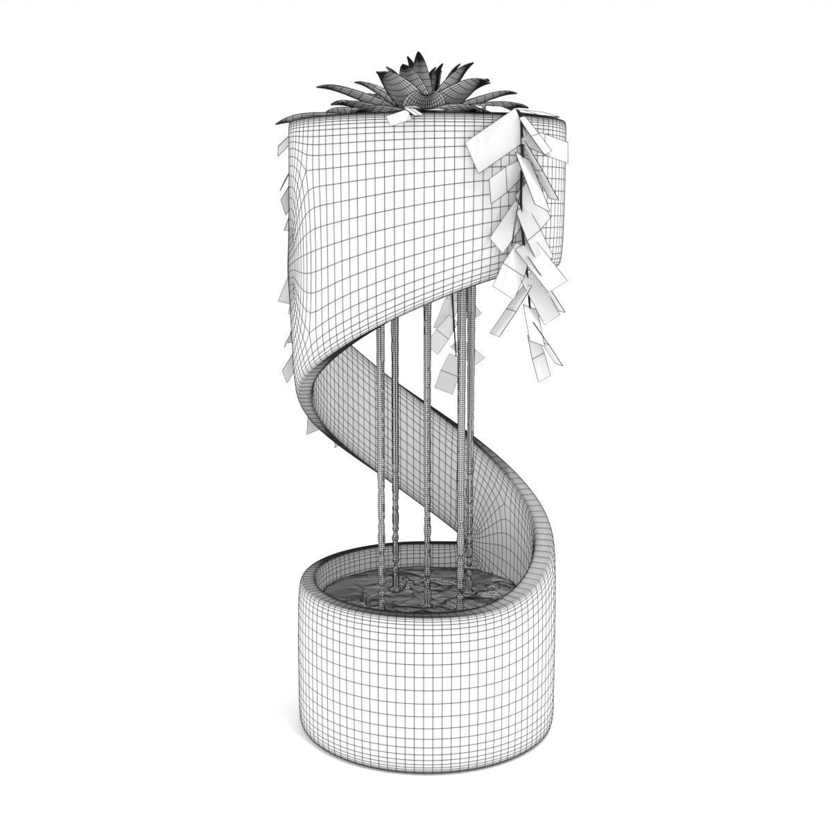 Water Fountain - Spiral 3D model_6