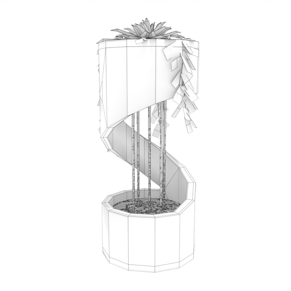 Water Fountain - Spiral 3D model_7