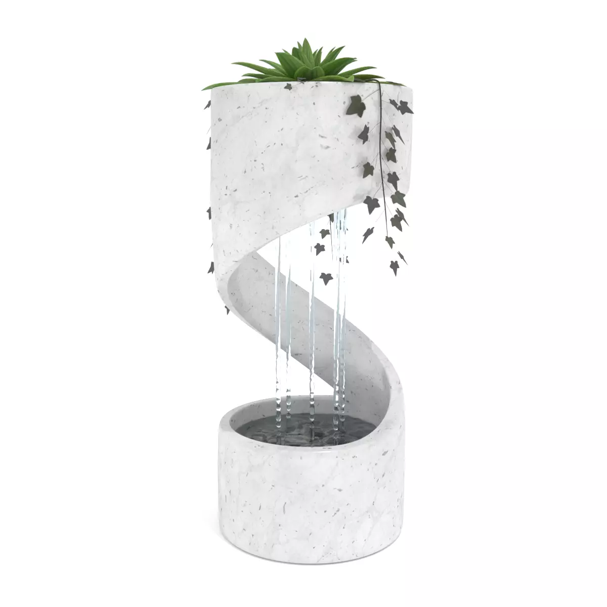 Water Fountain - Spiral 3D model_0