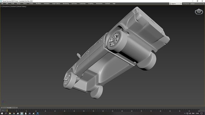 Toyota Tacoma 2020 on a small scale 3D print model 3