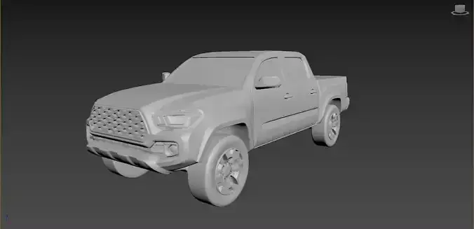 Toyota Tacoma 2020 on a small scale