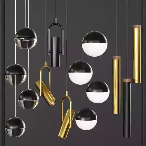 Pendant lights set 023