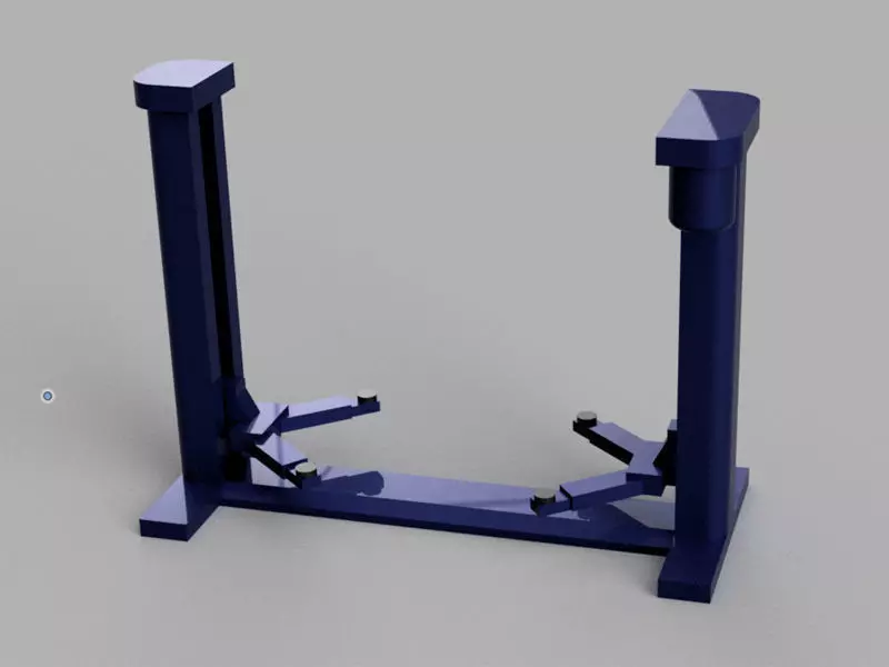 Power Lift  Car Garage Diorama 1-64 3D print model Hotwheels  3D print model_0