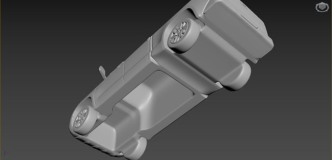 Toyota Tundra 2020 on a small scale 3D print model 3