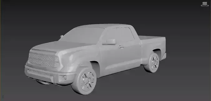 Toyota Tundra 2020 on a small scale 3D print model