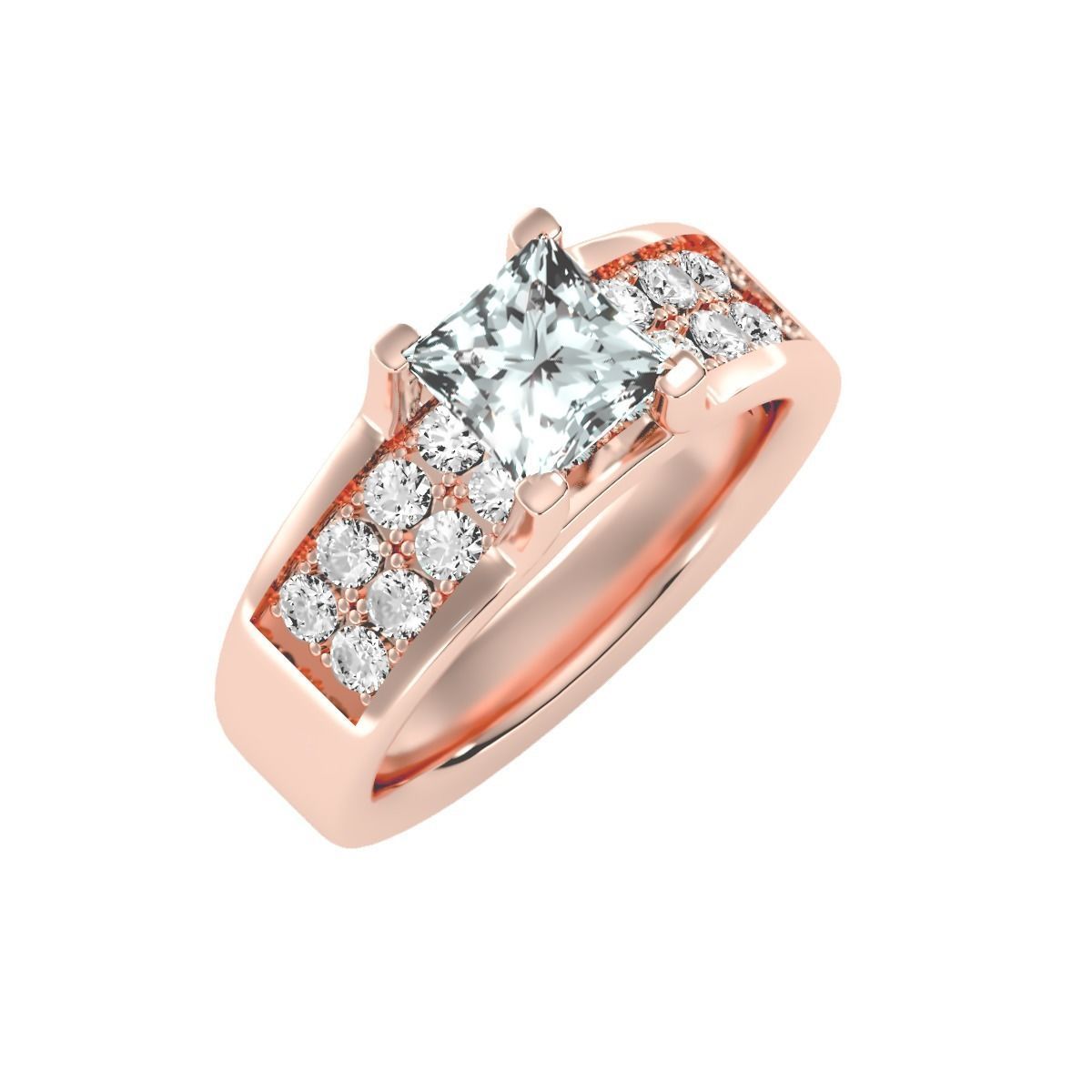 900 Solitaire ring 3dm  stl  24 render per model detail 3D print model_111