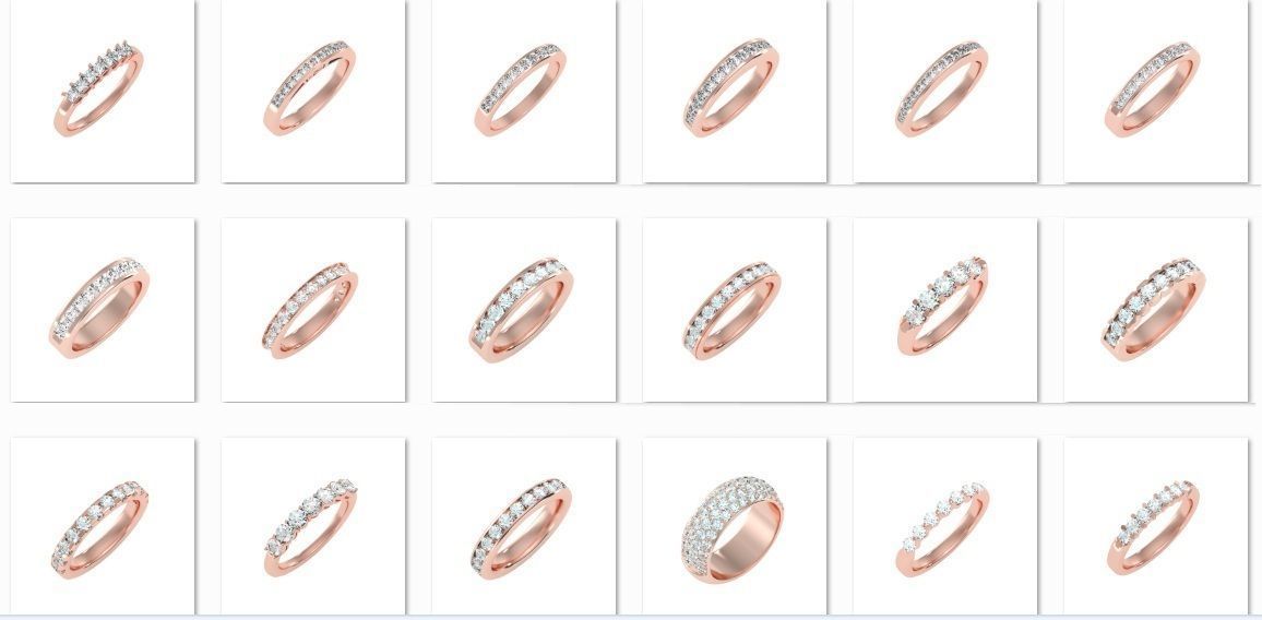 900 Solitaire ring 3dm  stl  24 render per model detail 3D print model_8