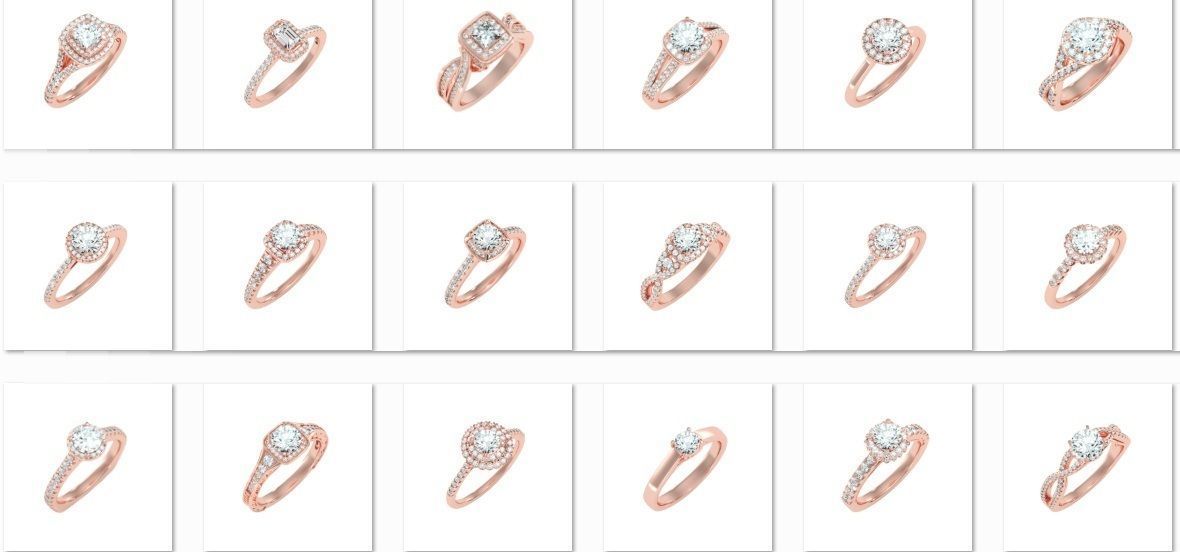 900 Solitaire ring 3dm  stl  24 render per model detail 3D print model_7