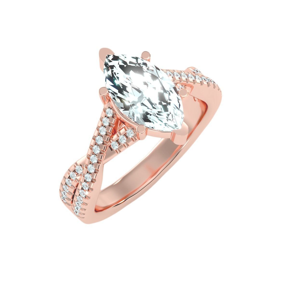 900 Solitaire ring 3dm  stl  24 render per model detail 3D print model_56