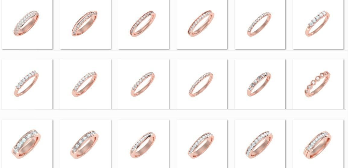 900 Solitaire ring 3dm  stl  24 render per model detail 3D print model_9