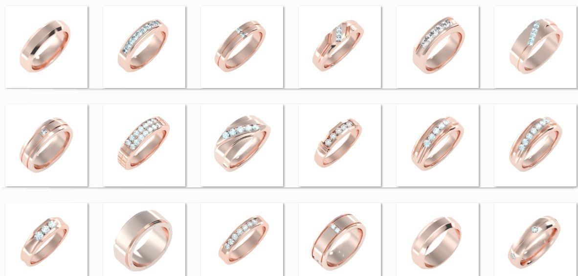 900 Solitaire ring 3dm  stl  24 render per model detail 3D print model_18